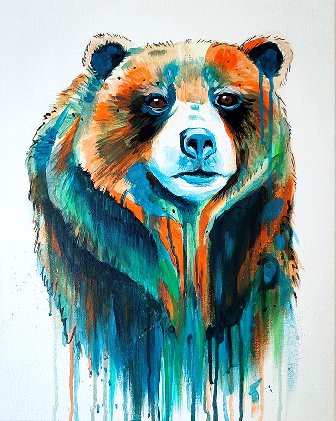 grizzly, élményfestés, kreatív festés, budapest, 12.kerület, középszintű